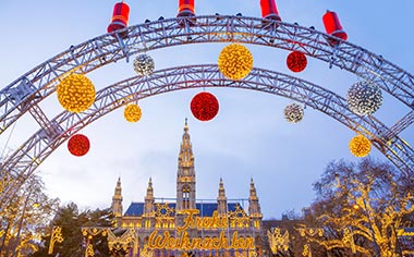 The Krippenmarkt Christmas Market in Vienna, Austria